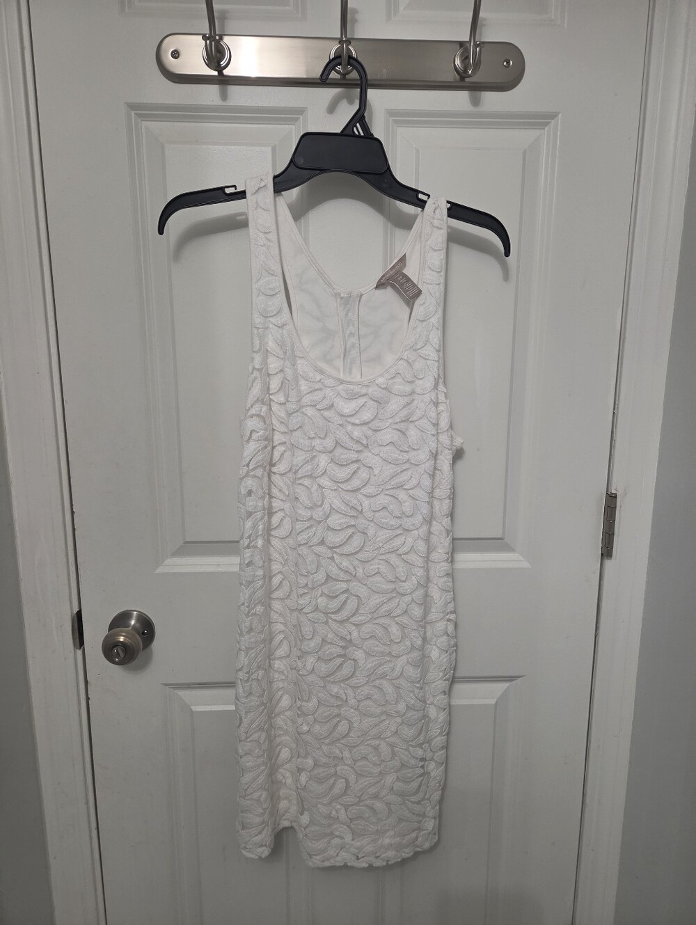 Banana Republic Women's White Lace Tank Dress Size 10P White